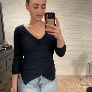 Blue long sleeve shirt